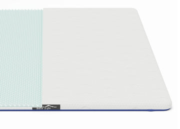 Matrastopper Sinai van 8 cm met witte Tencel hoes, zijaanzicht