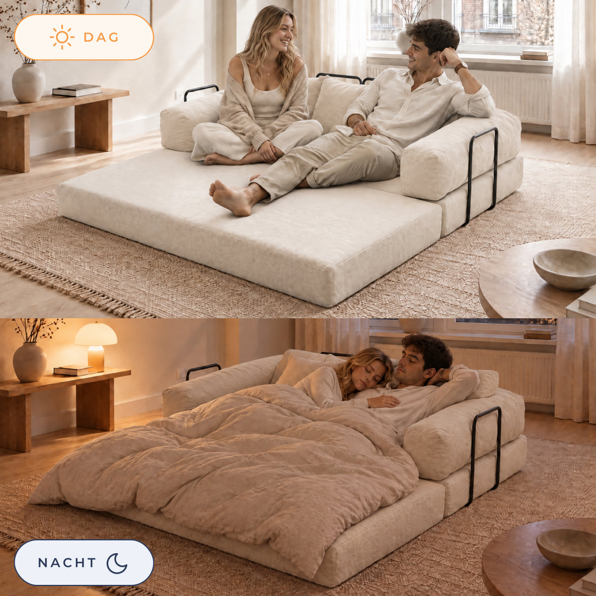 Slaapbank Lugano Beige