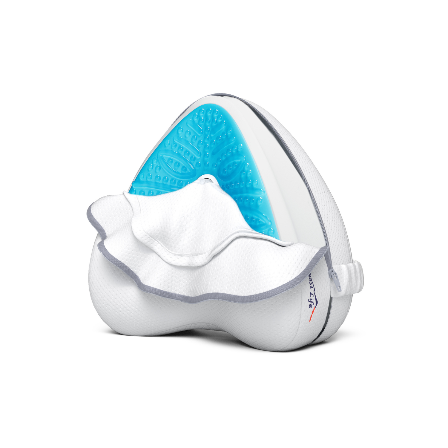 Kniekussen Ararat Cooling Gel met blauwe gel-laag en witte hoes